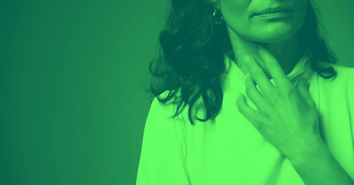 Woman struggling with tension